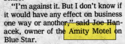 Dunes Resort (Amity Motel) - May 29 1977 Article